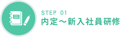 STEP 01 内定〜新入社員研修